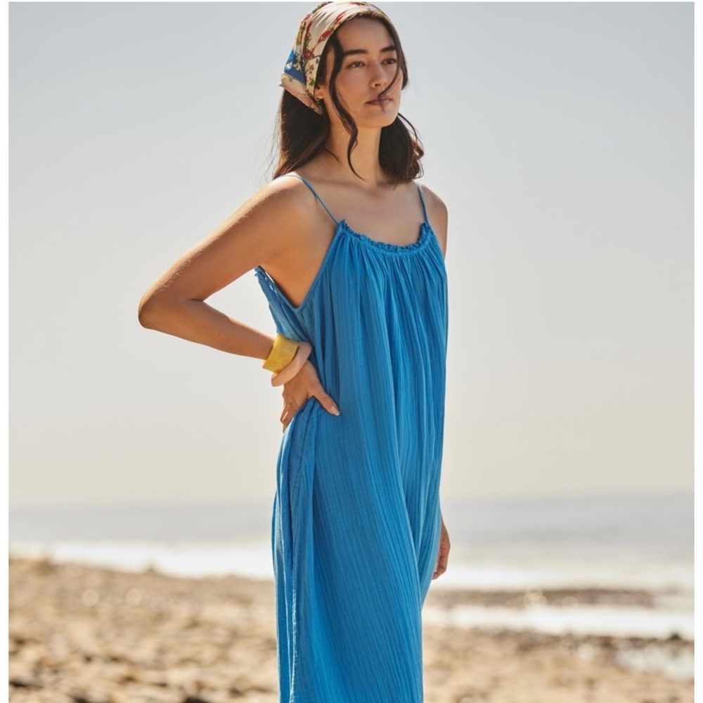 Anthro Blue Maxi Dress